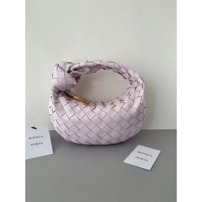 Bottega Veneta BV Jodie Mini Bag In Light Pink Intrecciato Lambskin IAMBS240215