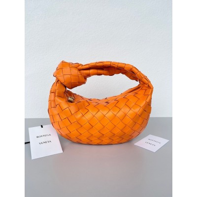 Bottega Veneta BV Jodie Mini Bag In Orange Intrecciato Lambskin IAMBS240217