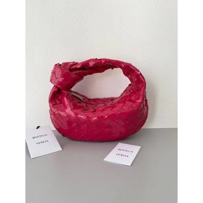 Bottega Veneta BV Jodie Mini Bag In Red Intrecciato Patent Leather IAMBS240221