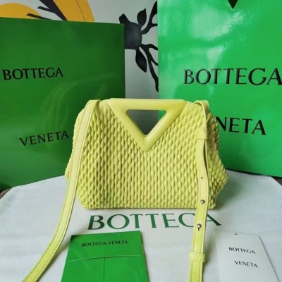 Bottega Veneta Small Point Bag In Seagrass Quilted Leather IAMBS240378