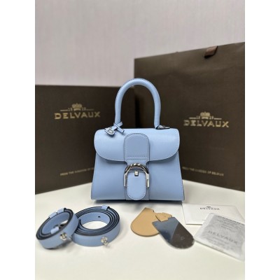 Delvaux Brillant Mini Bag in Azure Box Calf Leather IAMBS240432