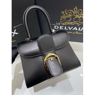 Delvaux Brillant Mini Bag in Black Box Calf Leather IAMBS240433