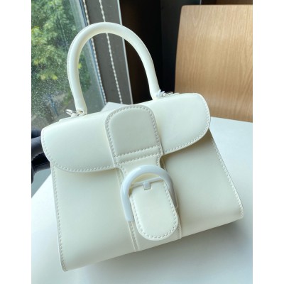 Delvaux Brillant Mini Bag in Ivory Box Calf Leather IAMBS240436
