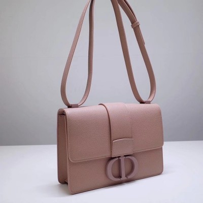 Dior 30 Montaigne Bag In Blush Matte Grained Calfskin IAMBS240457