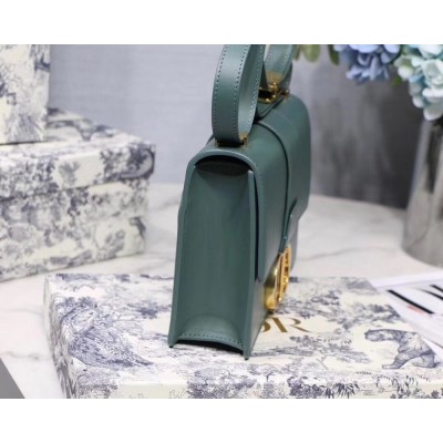 Dior 30 Montaigne Shoulder Bag In Storm Blue Calfskin IAMBS241214