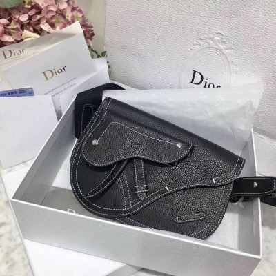 Dior Black DIOR x KAWS Pouch Saddle Bag IAMBS241104