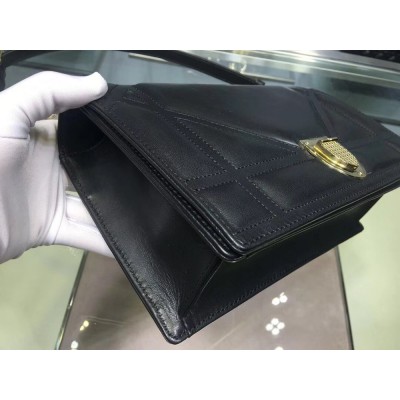 Dior Black Diorama Lambskin Bag With Large Cannage Motif IAMBS240819
