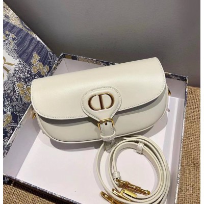Dior Bobby East-West Bag In White Box Calfskin IAMBS240519