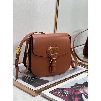Dior Bobby Frame Bag In Brown Box Calfskin IAMBS240521