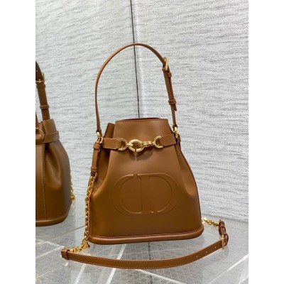 Dior C'est Medium Bag in Brown Saddle Calfskin IAMBS241138