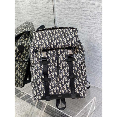 Dior Explorer Backpack In Black Dior Oblique Jacquard IAMBS240489