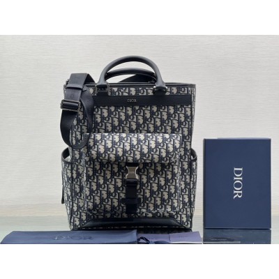 Dior Explorer Tote Bag Beige and Black Dior Oblique Jacquard IAMBS241244