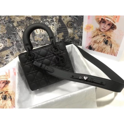 Dior Lady Dior My ABCDior Bag In Black Ultramatte Calfskin IAMBS240851