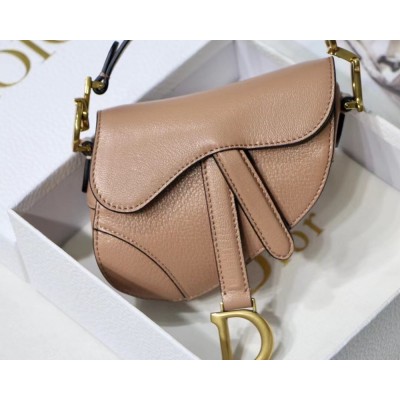 Dior Micro Saddle Bag In Poudre Goatskin IAMBS241148