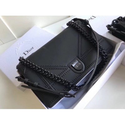 Dior Studded Diorama Ultra Matt So Black Bag IAMBS240832