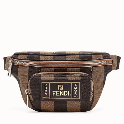 Fendi Belt Bag In Fabric With Pequin Striped Motif IAMBS241366
