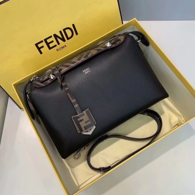 Fendi Black By The Way Medium Bag With FF Handles IAMBS241370