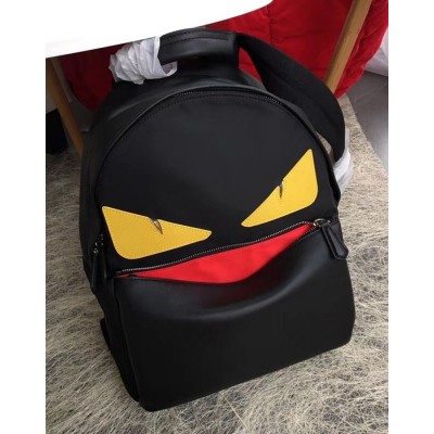 Fendi Black Large Bag Bugs Eye Inserts Backpack IAMBS241301