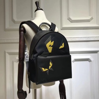 Fendi Black Large Butterfleye Backpack IAMBS241303