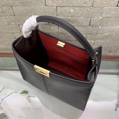 Fendi Black Peekaboo X Lite Regular Bag IAMBS241533