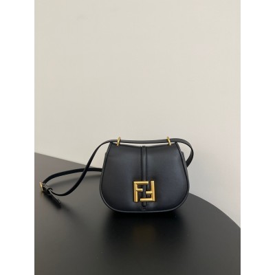 Fendi C'mon Small Bag in Black Calfskin IAMBS241384