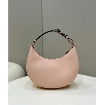 Fendi Fendigraphy Small Hobo Bag In Pink Leather IAMBS241394