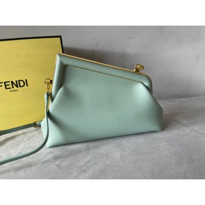 Fendi First Small Bag In Mint Green Nappa Leather IAMBS241409