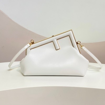 Fendi First Small Bag In White Nappa Leather IAMBS241412
