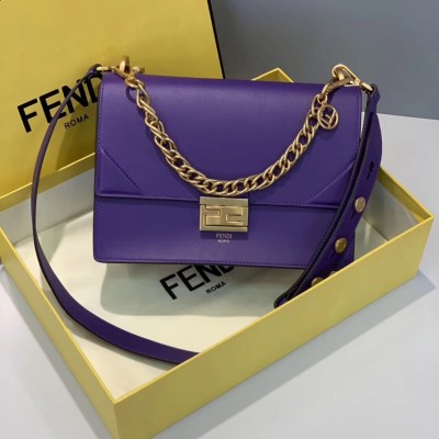 Fendi Kan U Bag In Purple Calfskin IAMBS241484