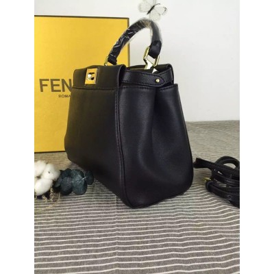 Fendi Peekaboo Mini Bag In Black Nappa Leather IAMBS241505