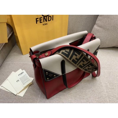 Fendi Regular Flip Tote Bag In Red Calfskin IAMBS241636
