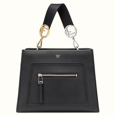Fendi Small Runaway Bag In Black Calfskin Leather IAMBS241572