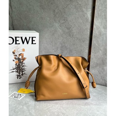 Loewe Flamenco Clutch Bag in Warm Desert Nappa Calfskin IAMBS241711