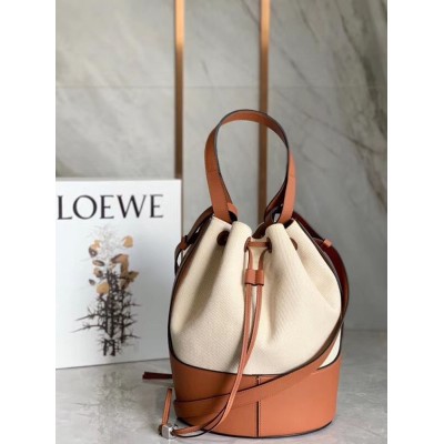 Loewe Medium Balloon Bucket Bag In Canvas IAMBS241673