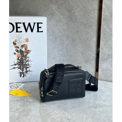 Loewe Mini Camera Crossbody Bag in Black Calfskin IAMBS241690