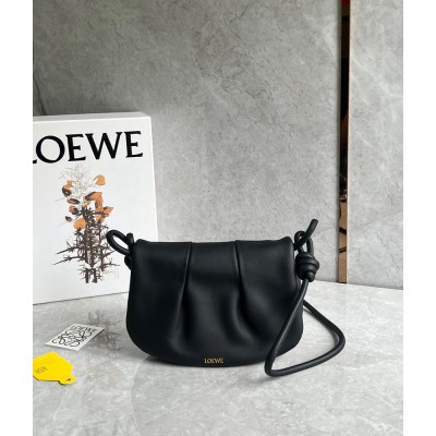 Loewe Paseo Satchel Bag in Black Nappa Leather IAMBS241790