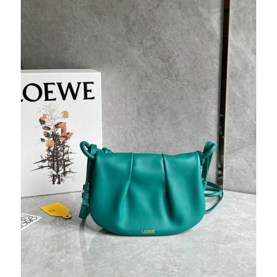 Loewe Paseo Satchel Bag in Green Nappa Leather IAMBS241791