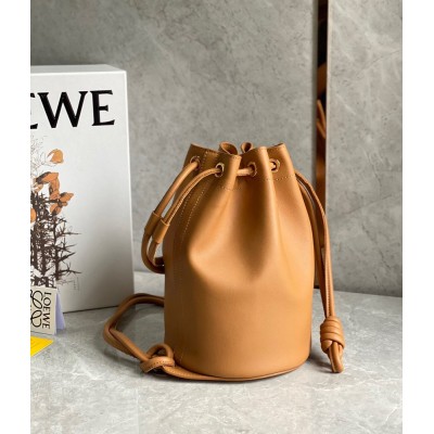 Loewe Small Sailor Bucket Bag In Brown Nappa Leather IAMBS241688