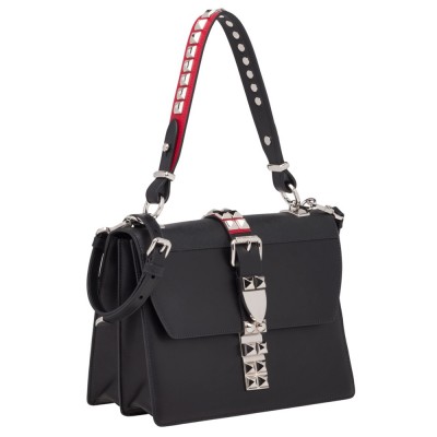 Prada Elektra Shoulder Bag In Black Calfskin IAMBS242175