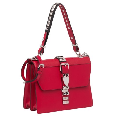 Prada Elektra Shoulder Bag In Red Calfskin IAMBS242176