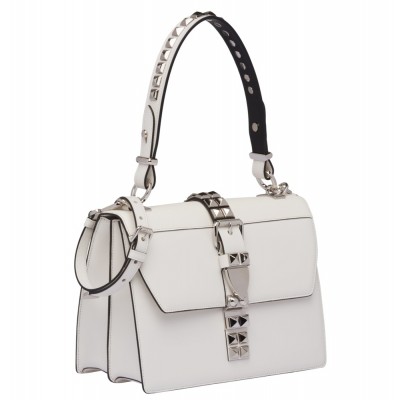 Prada Elektra Shoulder Bag In White Calfskin IAMBS242177