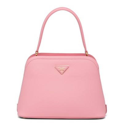 Prada Matinee Mini Bag In Pink Saffiano Leather IAMBS242081