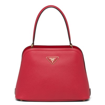 Prada Matinee Mini Bag In Red Saffiano Leather IAMBS242082