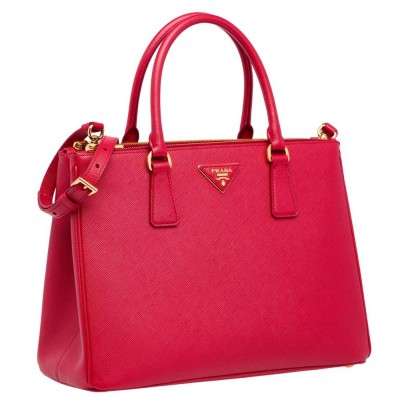 Prada Medium Galleria Bag In Red Saffiano Leather IAMBS242049