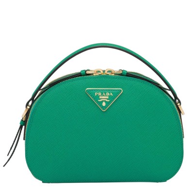 Prada Odette Green Saffiano Leather Bag IAMBS242120