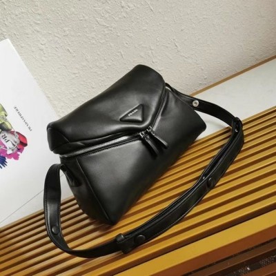 Prada Signaux Bag In Black Padded Nappa Leather IAMBS242223