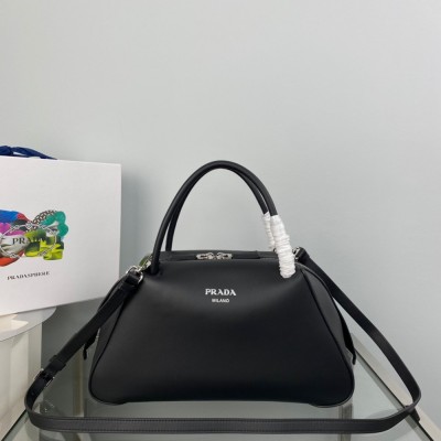 Prada Supernova Medium Handbag In Black Leather IAMBS242238