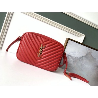 Saint Laurent Lou Camera Bag In Red Leather IAMBS242496