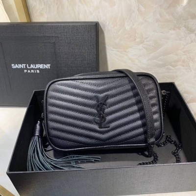 Saint Laurent Lou Mini All Black Bag IAMBS242498
