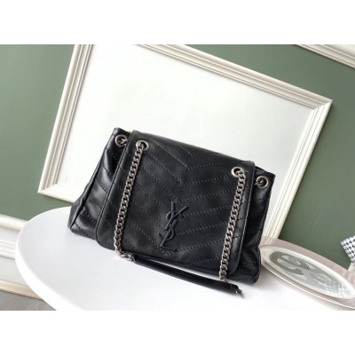 Saint Laurent Nolita Medium Bag In Black Quilted Leather IAMBS242639